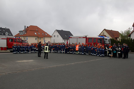 Begrüßung durch KBI Schlerf und KBM Falk