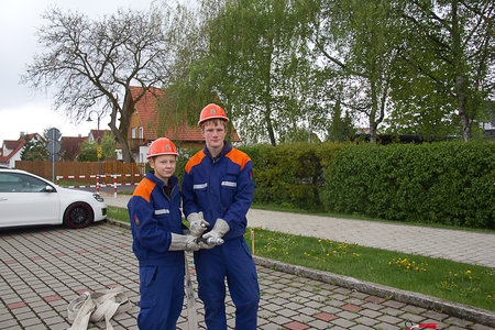 Ankuppeln eines CM Strahlrohres