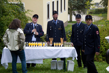 Aufbau des Zeltes